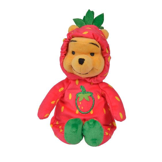  winnie lourson peluche fraise rouge 20 cm 